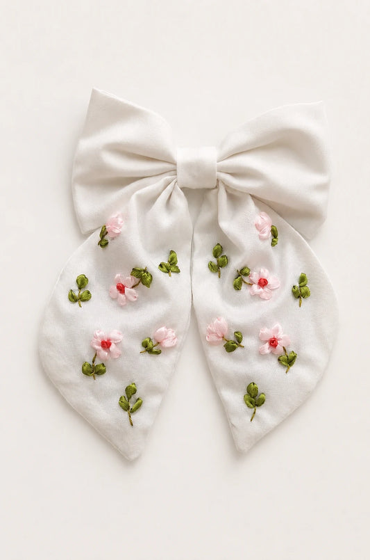 Blush Blossom - Hair Bow Clip