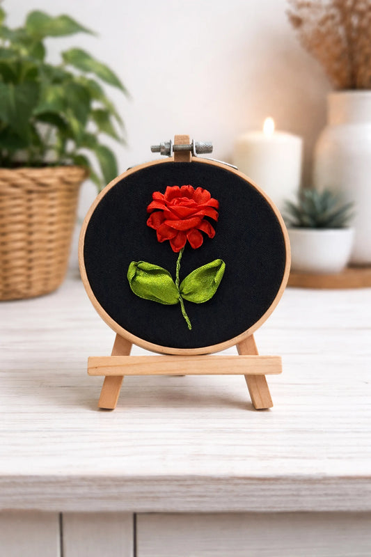 Red Rose – 4” Hoop