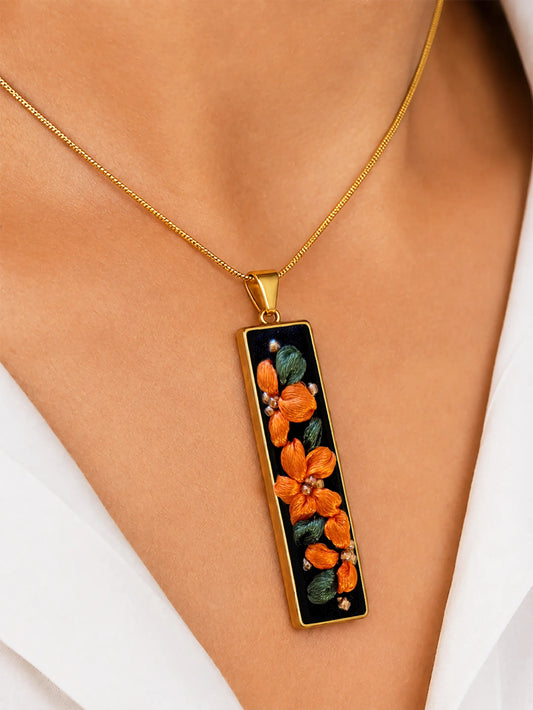 Botanical - Gold Pendant
