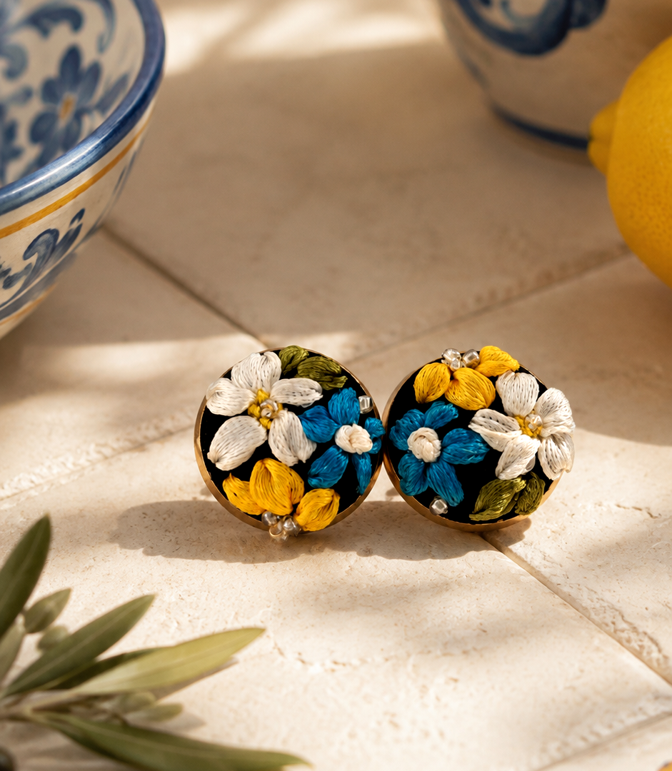 Blue Meadow - Stud Earrings