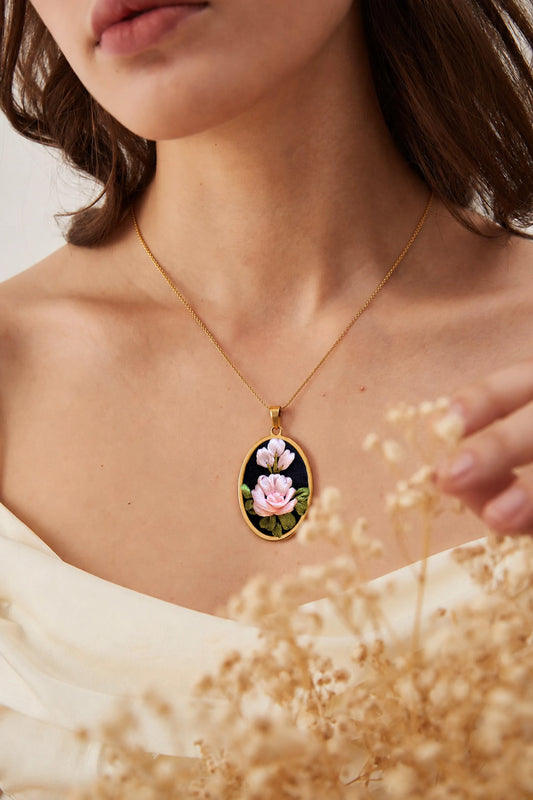Blush Rose - Gold Pendant