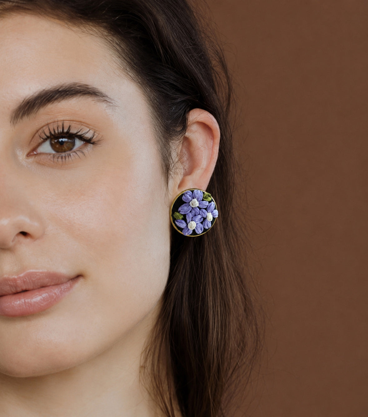 Lavender Vine - Gold Jewelry Set