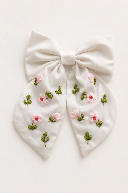 Blush Blossom - Hair Bow Clip
