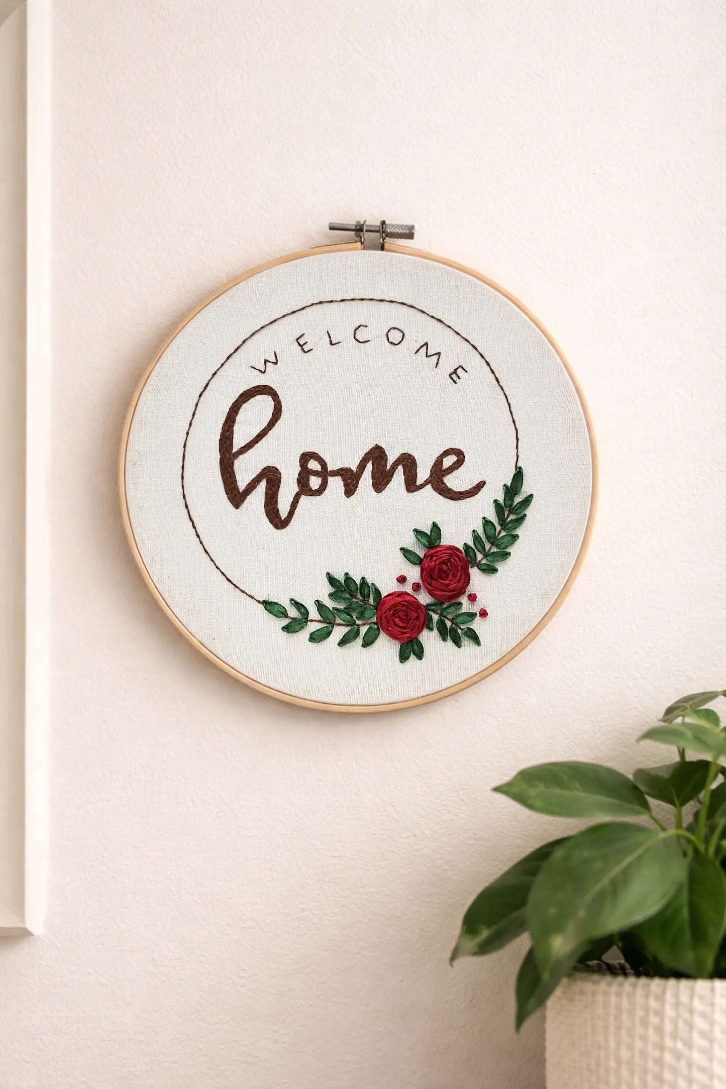 Welcome Home – 10” Hoop