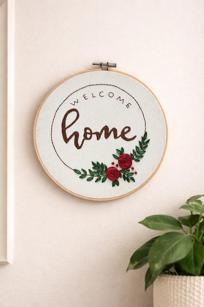 Welcome Home – 10” Hoop