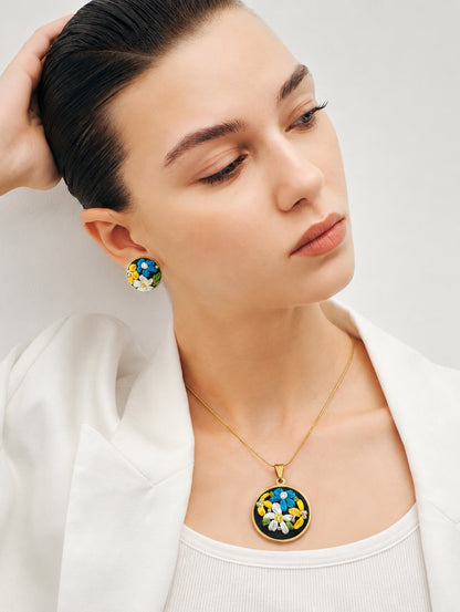 Blue Meadow - Gold Jewelry Set