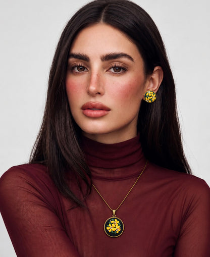 Sunshine Bloom - Gold Pendant