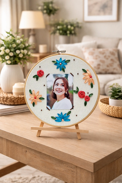 Floral Portrait – 8” Hoop