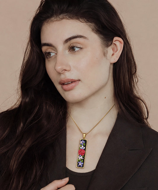 Lavender Bloom - Gold Jewelry Set
