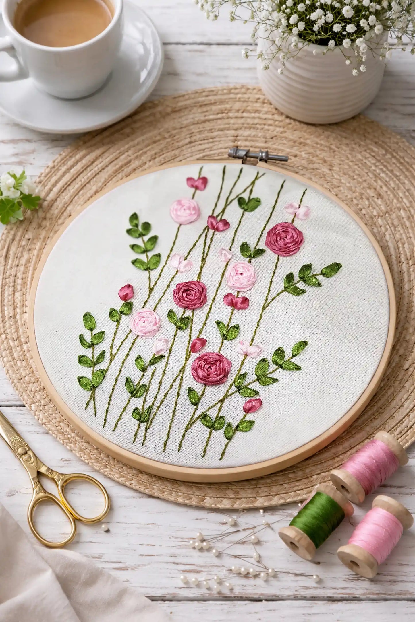 Blush Garden – 8” Hoop