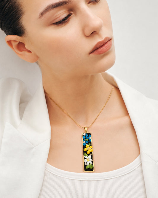 Blue Meadow - Gold Jewelry Set