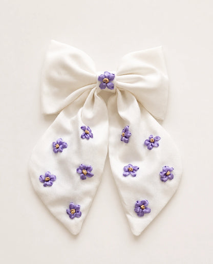 Lavender Blossom - Hair Bow Clip