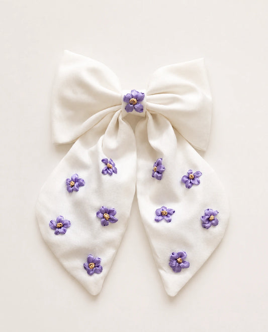 Lavender Blossom - Hair Bow Clip