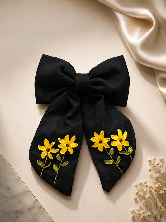Sunflower - Hair Bow Clip