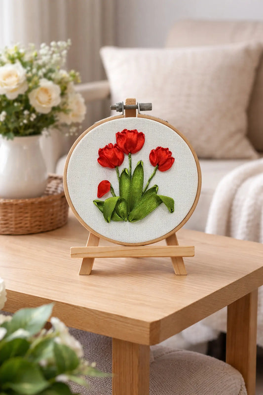 Red Tulip – 4” Hoop