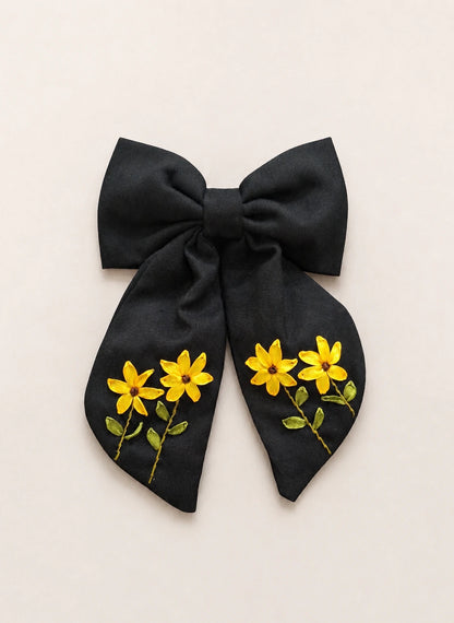 Sunflower - Hair Bow Clip