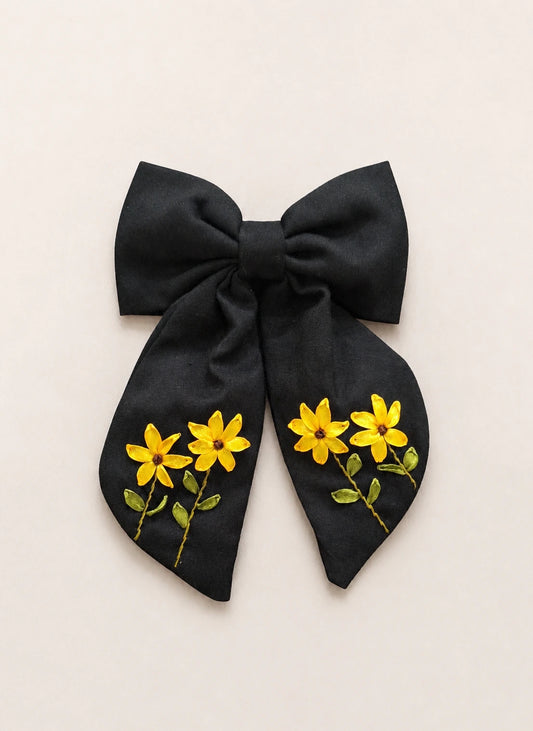 Sunflower - Hair Bow Clip