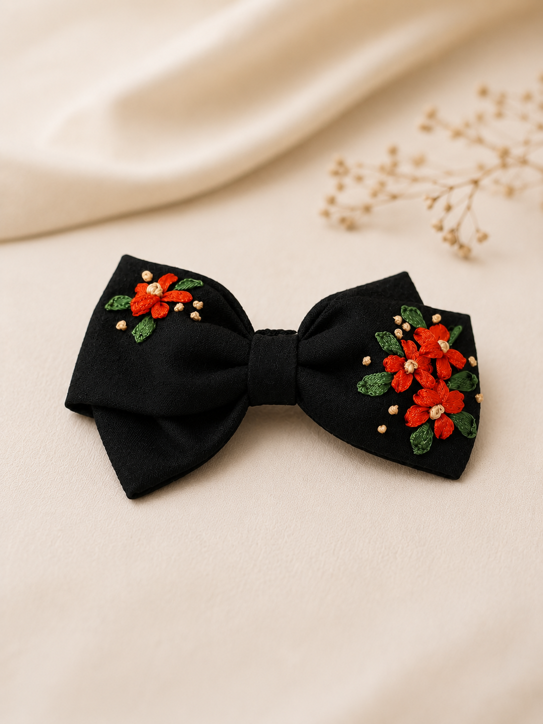 Scarlet Bloom - Bow Pin