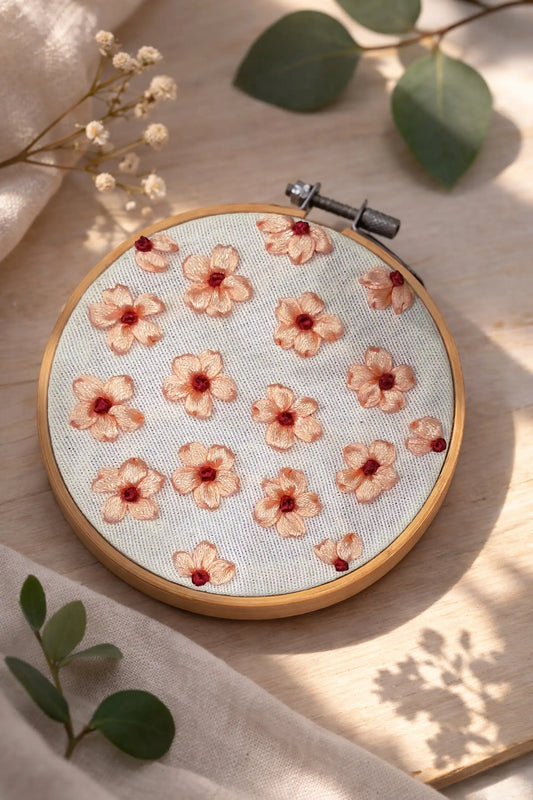 Peach Blossom – 4” Hoop