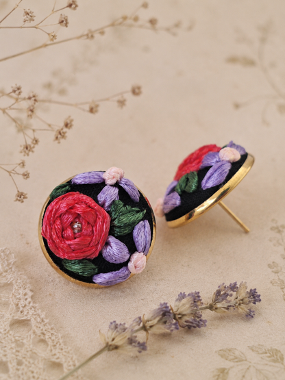 Lavender Bloom - Stud Earrings