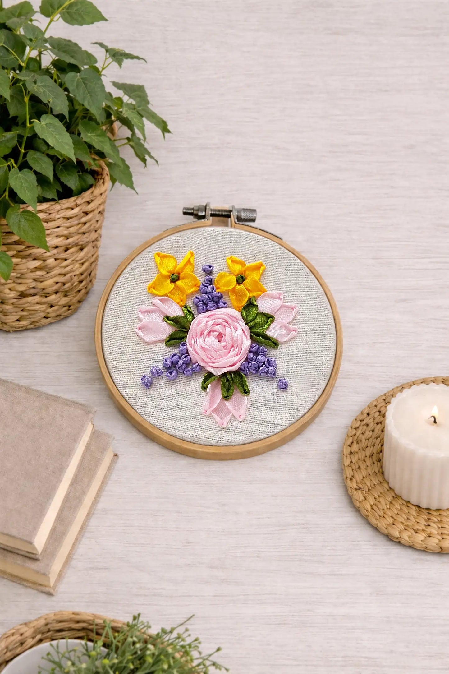 Pastel Garden – 4” Hoop