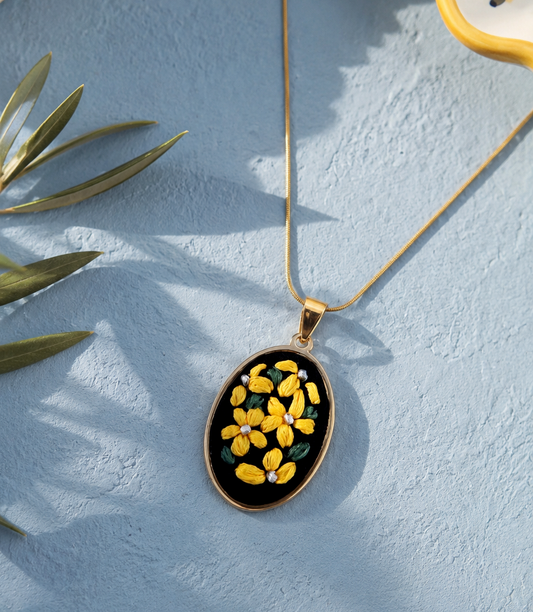 Sunshine Bloom - Gold Pendant