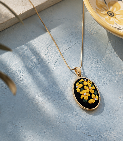 Sunshine Bloom - Gold Pendant