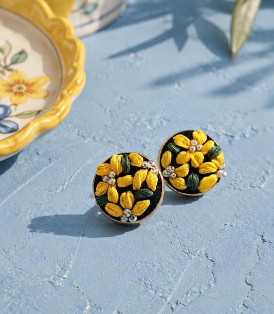 Sunshine Bloom - Stud Earrings