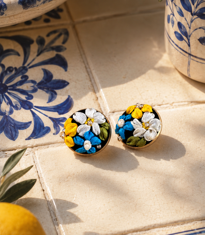 Blue Meadow - Stud Earrings