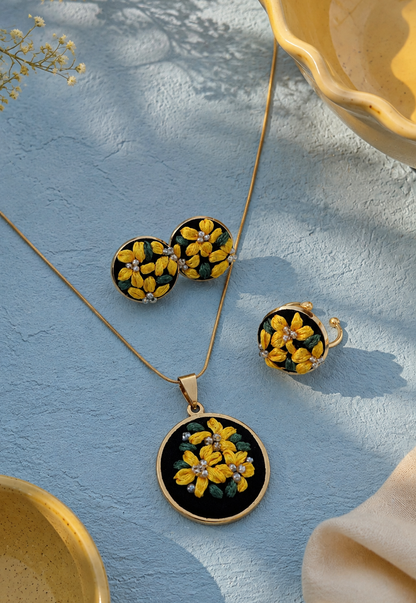 Sunshine Bloom - Gold Jewelry Set